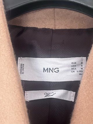 Abrigo lana italiana Mango edición limitada