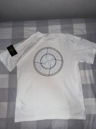 Camiseta Stone Island Blanca Talla M