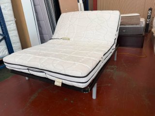 135x190 CAMA ARTICULADA ELÉCTRICA + COLCHÓN LÁTEX