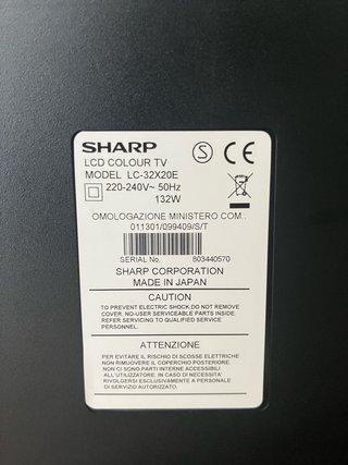 Televisión Sharp LC-32X20E 32' LCD