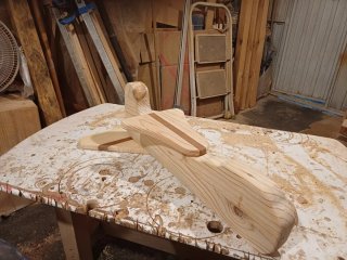 Avión correpasillos madera hecho a mano