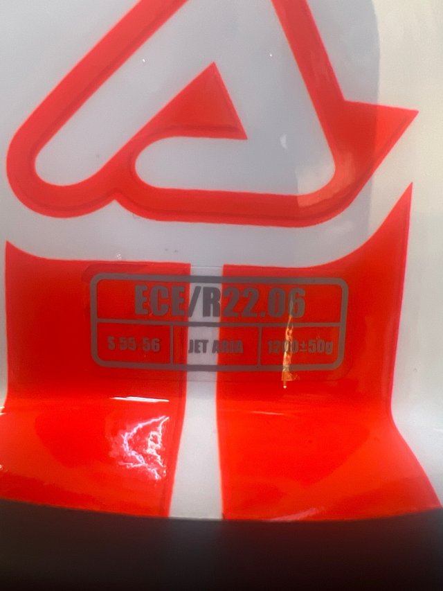 Casco Moto S Trial Acerbis jet naranja