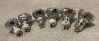 Lote 6 Bombillas GU10 (1 LED + 5 Halógenas)