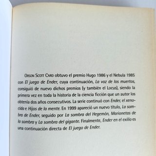 La Voz de los Muertos, Orson Scott Card