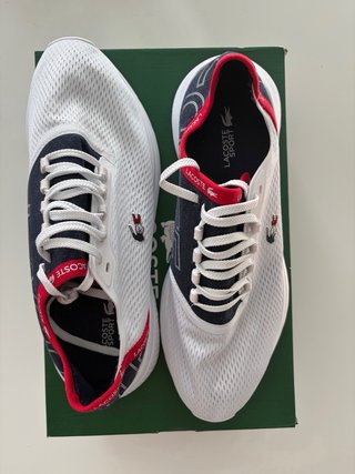 Zapatillas Lacoste LT Fit 119 Blancas/Rojas