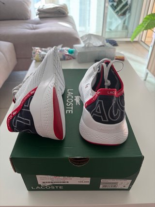 Zapatillas Lacoste LT Fit 119 Blancas/Rojas