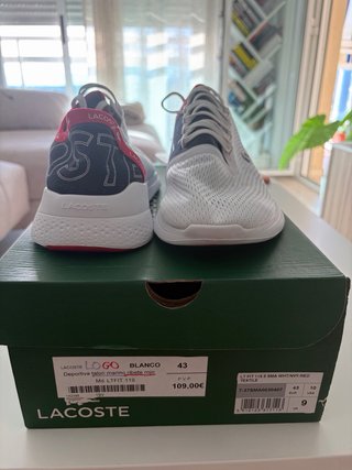 Zapatillas Lacoste LT Fit 119 Blancas/Rojas