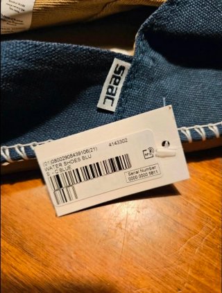 Scarpe in tela blu SEAC numero 40