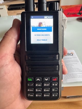 Walkie Talkie Zello POC 4G Negro
