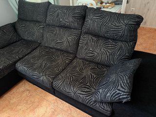 Sofá Chaiselongue 3 Plazas Tela