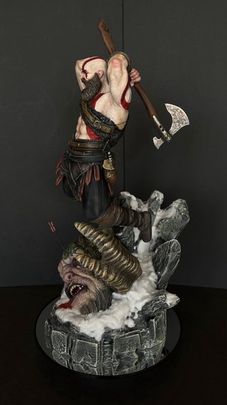 1/6 Kratos vs Troll 49cm