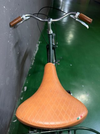 Bici urbana vintage estilo holandes verde botella