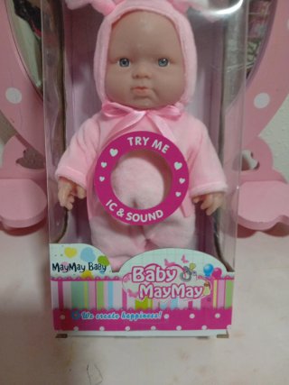 Muñeca Bebé Conejito Rosa