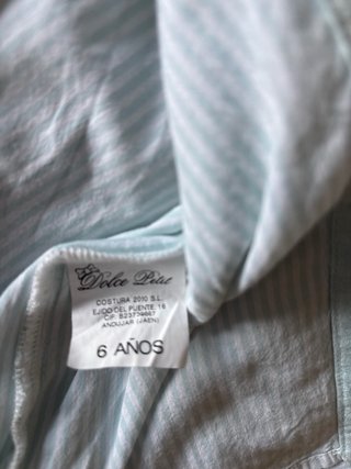 Camisa Dolce Petit verde agua T6