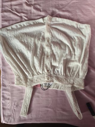 Conjunto Ibicenco Top + Falda Encaje
