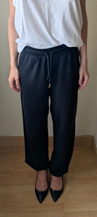 Pantalones deportivos negros mujer