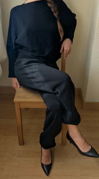 Pantalones deportivos negros mujer