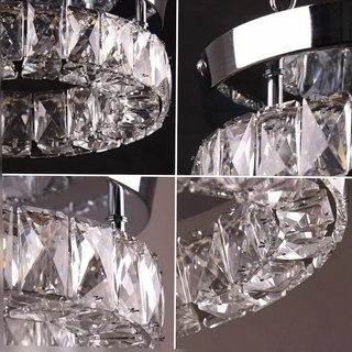 lámpara led de cristal vintage