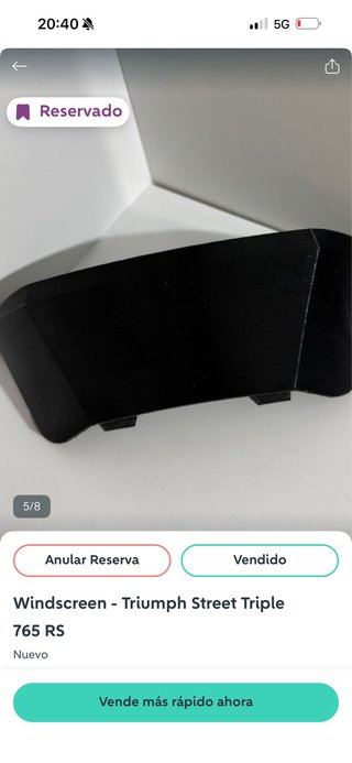 Pedido Marc - Visera Triumph Street Triple 765 RS
