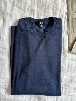 Jersey Uniqlo Cuello Redondo Azul Marino XL