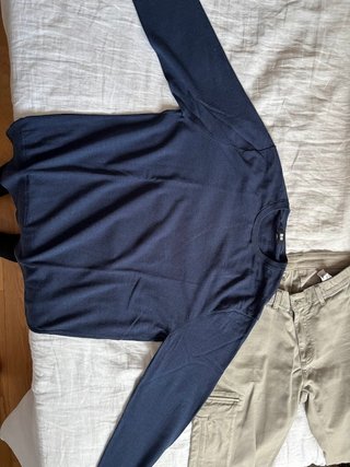 Jersey Uniqlo Cuello Redondo Azul Marino XL