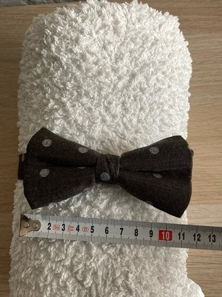 Pajarita Marrón con Puntos Blancos