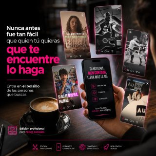 Editor de vídeo para redes sociales.