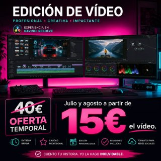 Editor de vídeo para redes sociales.