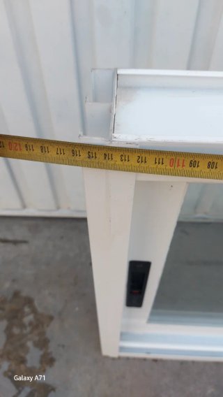 Ventana aluminio 115.5x63.5 cristal double