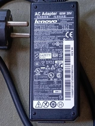 Adaptador CA Lenovo 65W 20V