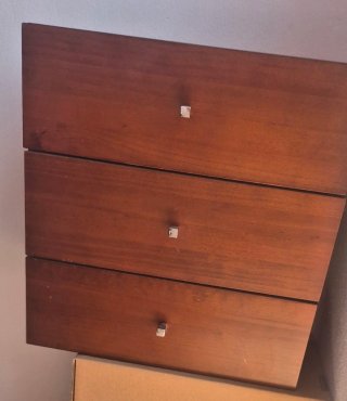Cajonera de madera para baño