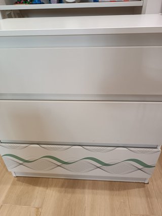 Cómoda 3 Cajones Ikea Blanca MALM