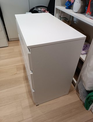 Cómoda 3 Cajones Ikea Blanca MALM