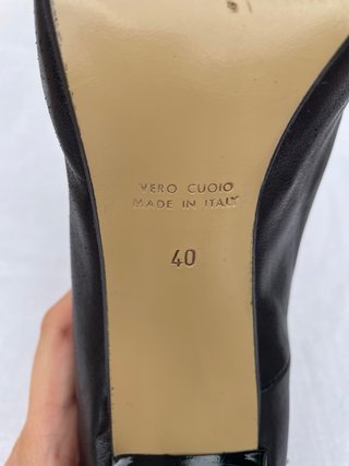 Décolleté SHE'S Nero Vero Cuoio Tg. 40
