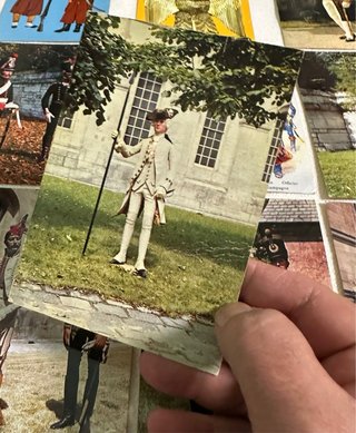 22 viejas postales, uniformes militares franceses.