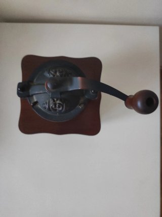 Molinillo de café vintage madera y metal