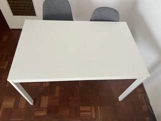 Mesa comedor extensible blanca (Vihals)