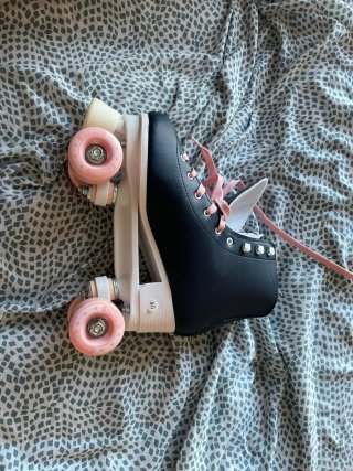 Patines 4 ruedas rosas talla 40