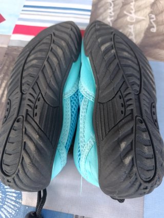 Escarpines azules talla 31