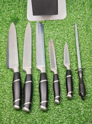 Set 5 Cuchillos Cocina BFYLIN + Soporte