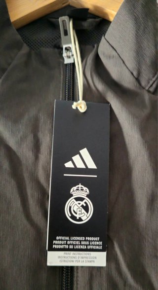 Chaqueta Real Madrid Adidas Negra Nueva