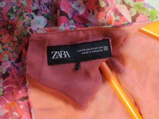 Vestido floral Zara multicolor