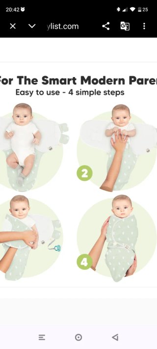 3 Sacos KeaBabies Soothe Swaddle Wraps