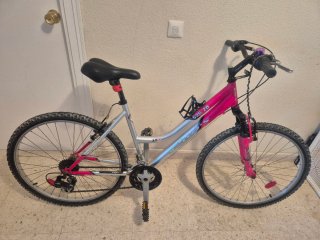 Bicicleta de montaña mujer rosa/plata Cups 526/20