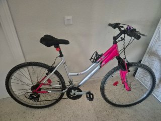 Bicicleta de montaña mujer rosa/plata Cups 526/20