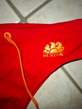 Costume da bagno Sundek tg 12 anni rosso