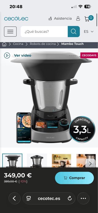 Cecotec Mambo Touch Nueva