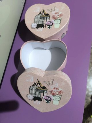 Cajas Corazón Rosas Decoradas