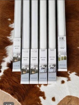 Estores enrollables blancos (pack 6)