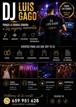 DJ para eventos,bodas, cumpleaños,fiestas privadas